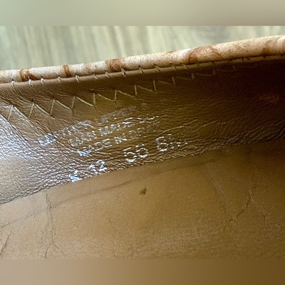 Tory Burch Embossed Leather Animal Print Ballet Flats Size 8 EUC - Picture 8 of 8